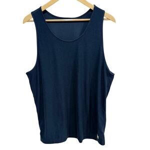 Vuori Strato Tech Tank Top Men's Large Blue Wicking Athleisure Sports